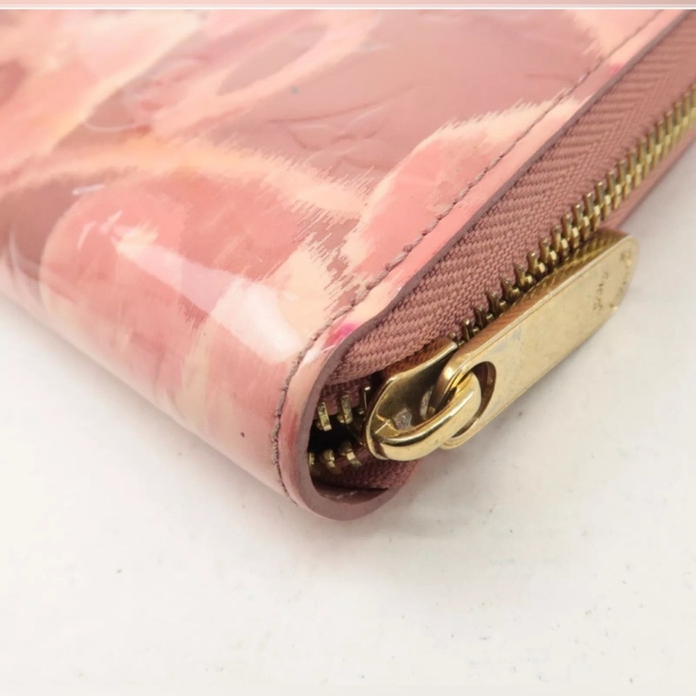 Louis Vuitton Limited Edition Monogram Vernis Ikat Flora Zippy Wallet Authentic - Picture 14 of 15